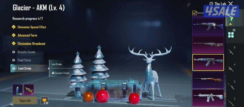 حساب قوي وفيه ام فور ثلجي وايكيه ثلجي وا ump ثلجي وفيه ٢٠ سلاح مطور2