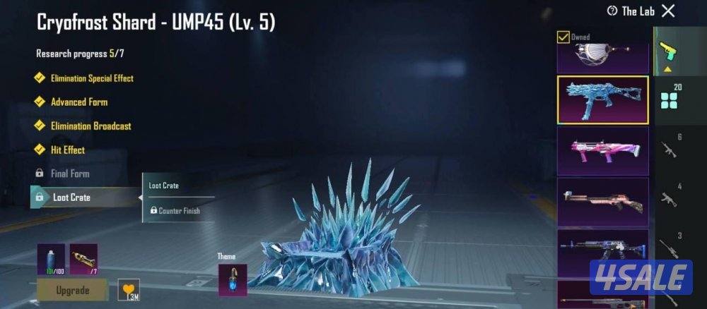 حساب قوي وفيه ام فور ثلجي وايكيه ثلجي وا ump ثلجي وفيه ٢٠ سلاح مطور6