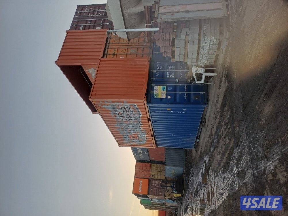 يوجد جميع انواع الحاويات للشحن والتخزين وجميع الاغراض 20 قدم 40 قدم سق0