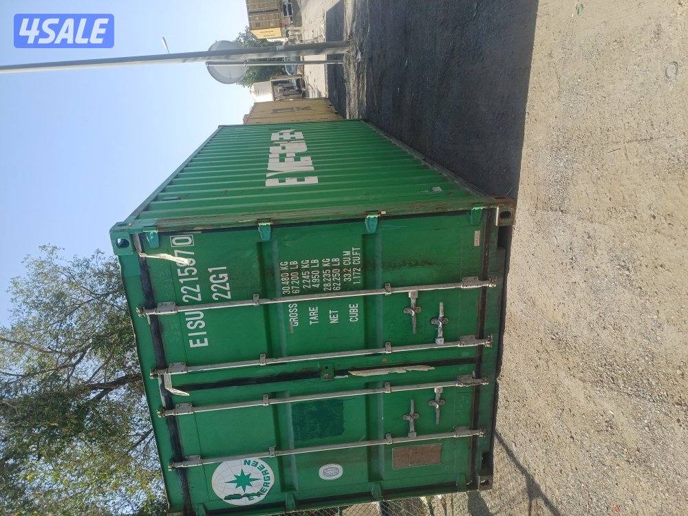 يوجد جميع انواع الحاويات للشحن والتخزين وجميع الاغراض 20 قدم 40 قدم سق5
