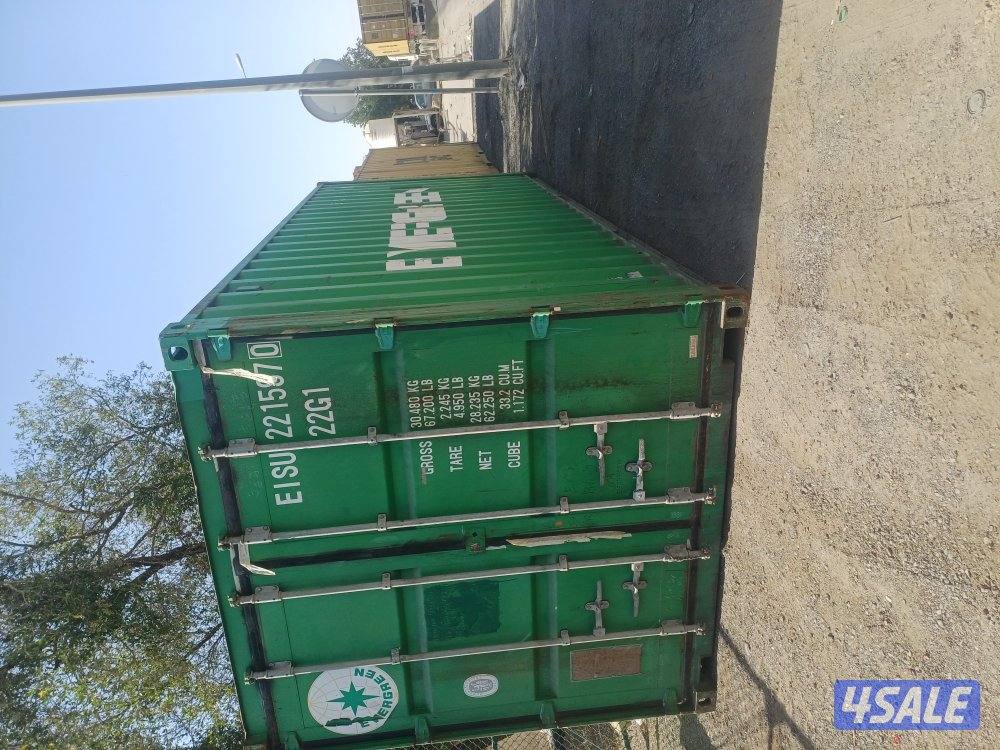 يوجد جميع انواع الحاويات للشحن والتخزين وجميع الاغراض 20 قدم 40 قدم سق4