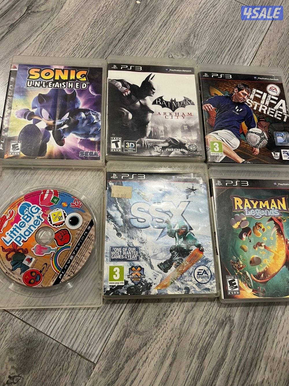 للبيع سيديات بليستيشن 4 و 3 واكس بوكس 12