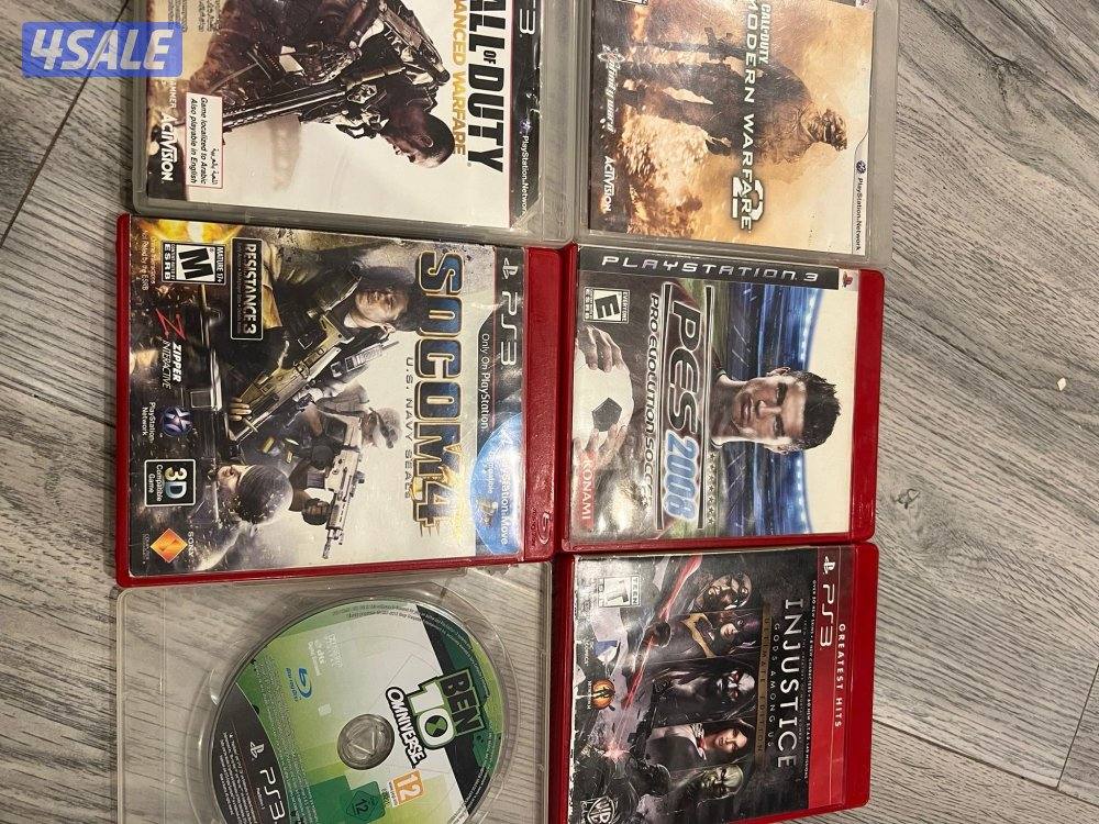 للبيع سيديات بليستيشن 4 و 3 واكس بوكس 14