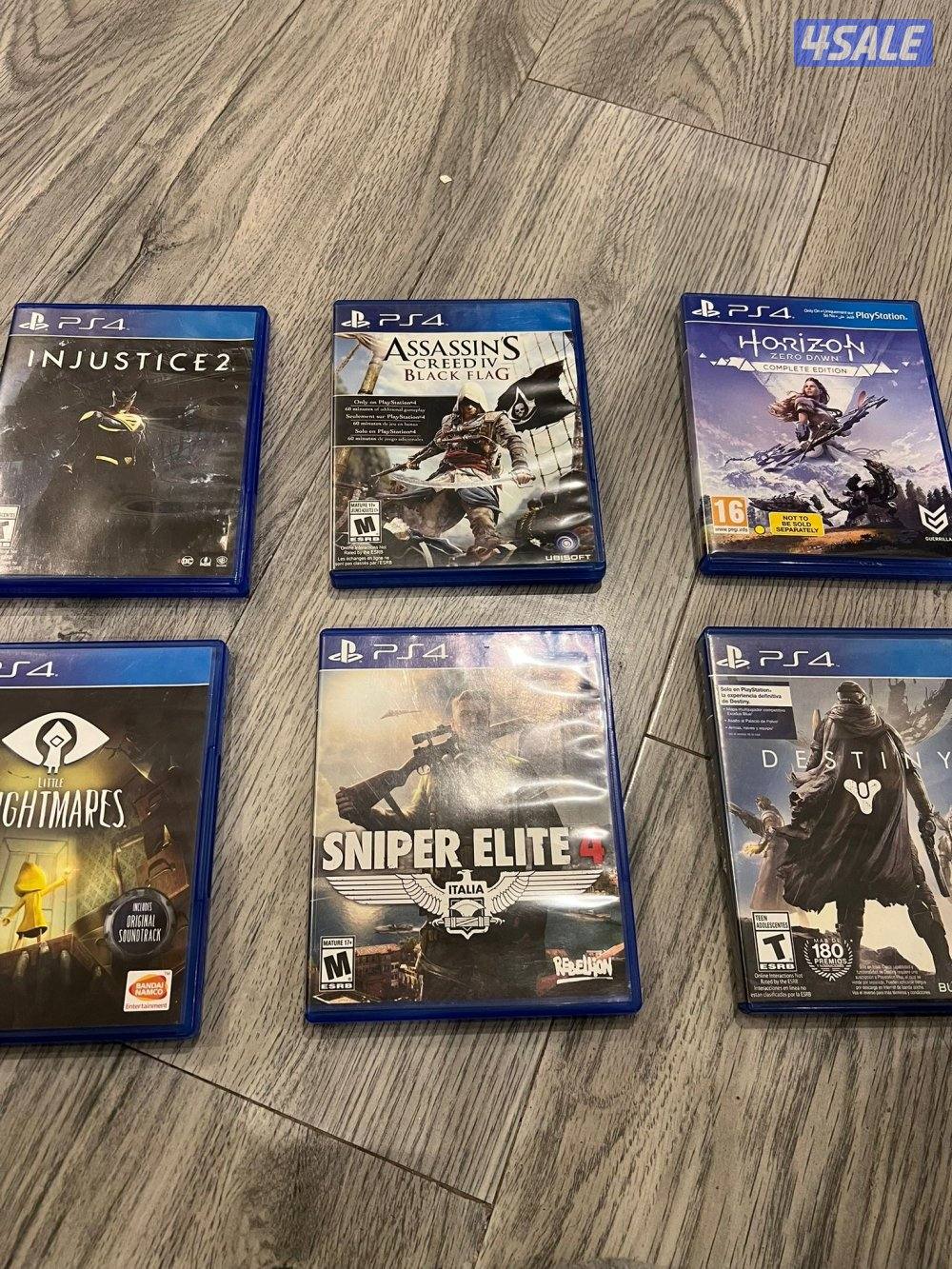 للبيع سيديات بليستيشن 4 و 3 واكس بوكس 17