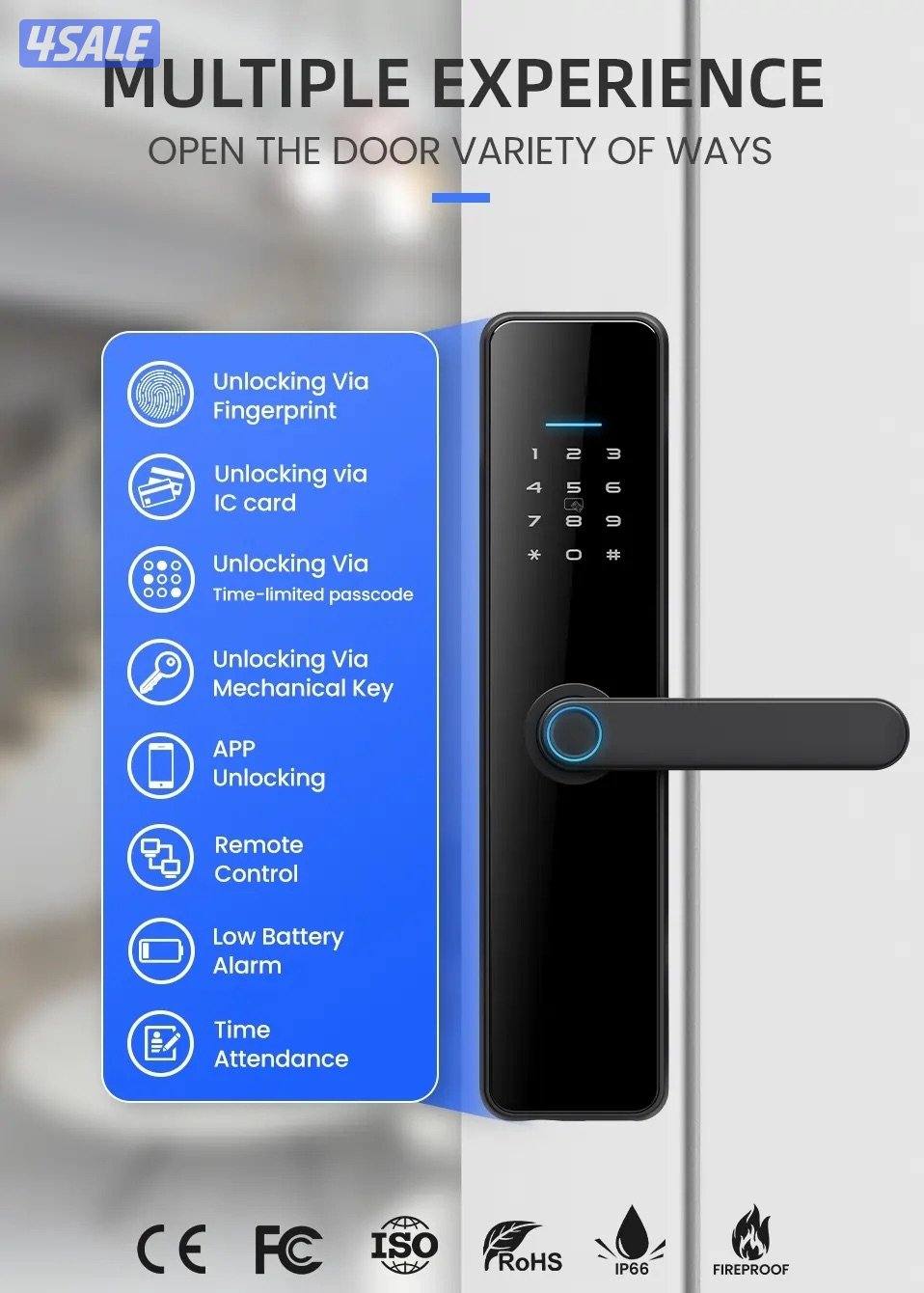 Smart lock for Wooden, Aluminium, Metal Gates, available2