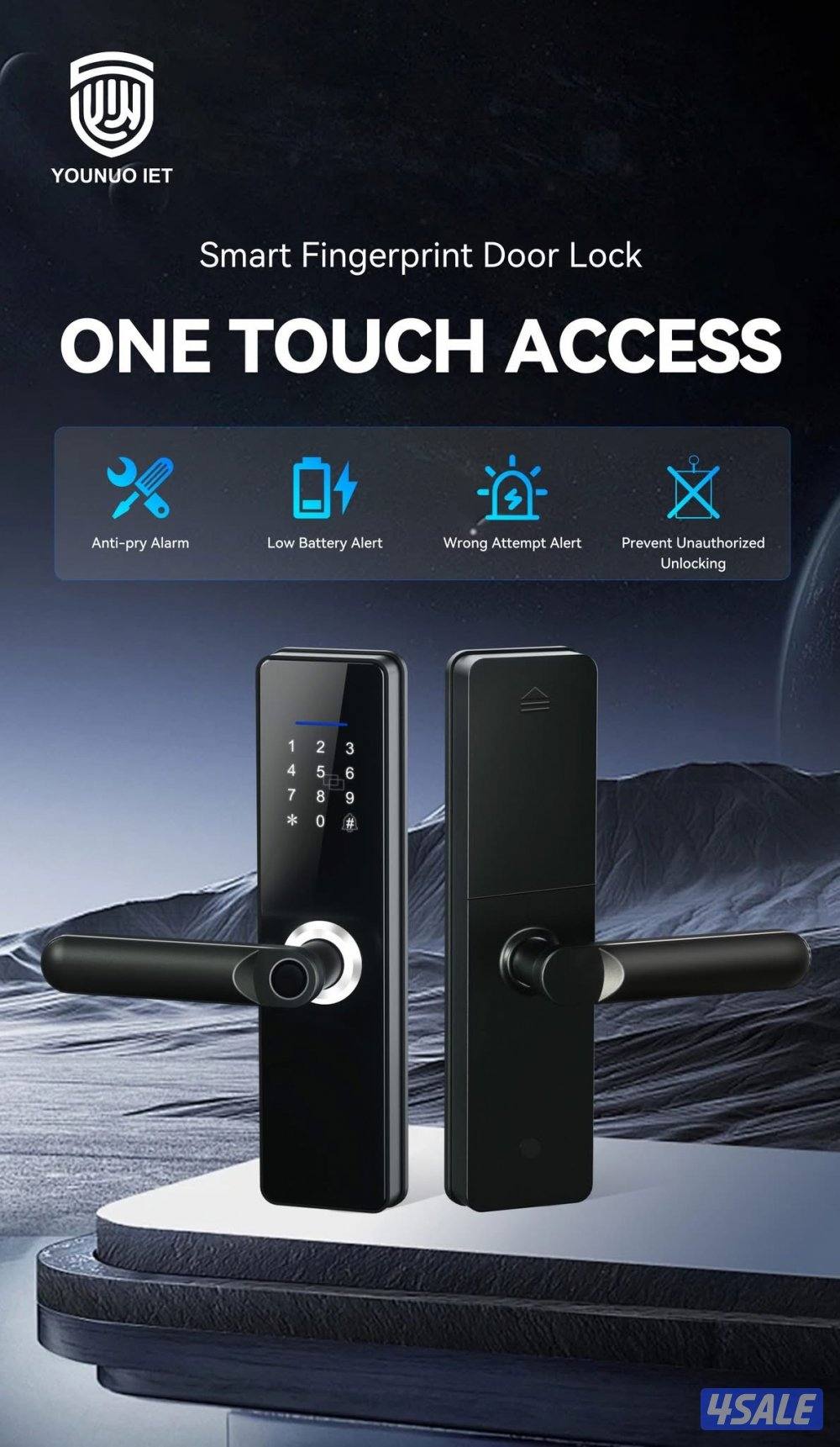 Smart lock for Wooden, Aluminium, Metal Gates, available5