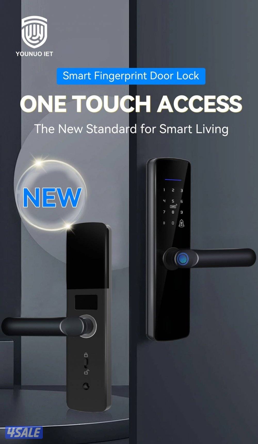 Smart lock for Wooden, Aluminium, Metal Gates, available10