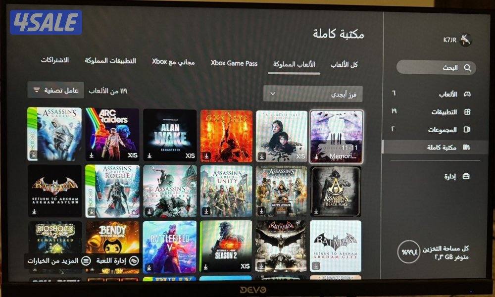 حساب اكسبوكس رباعي فيه ميه لعبه قويه و فيه حساب فورت مليان سكنات1