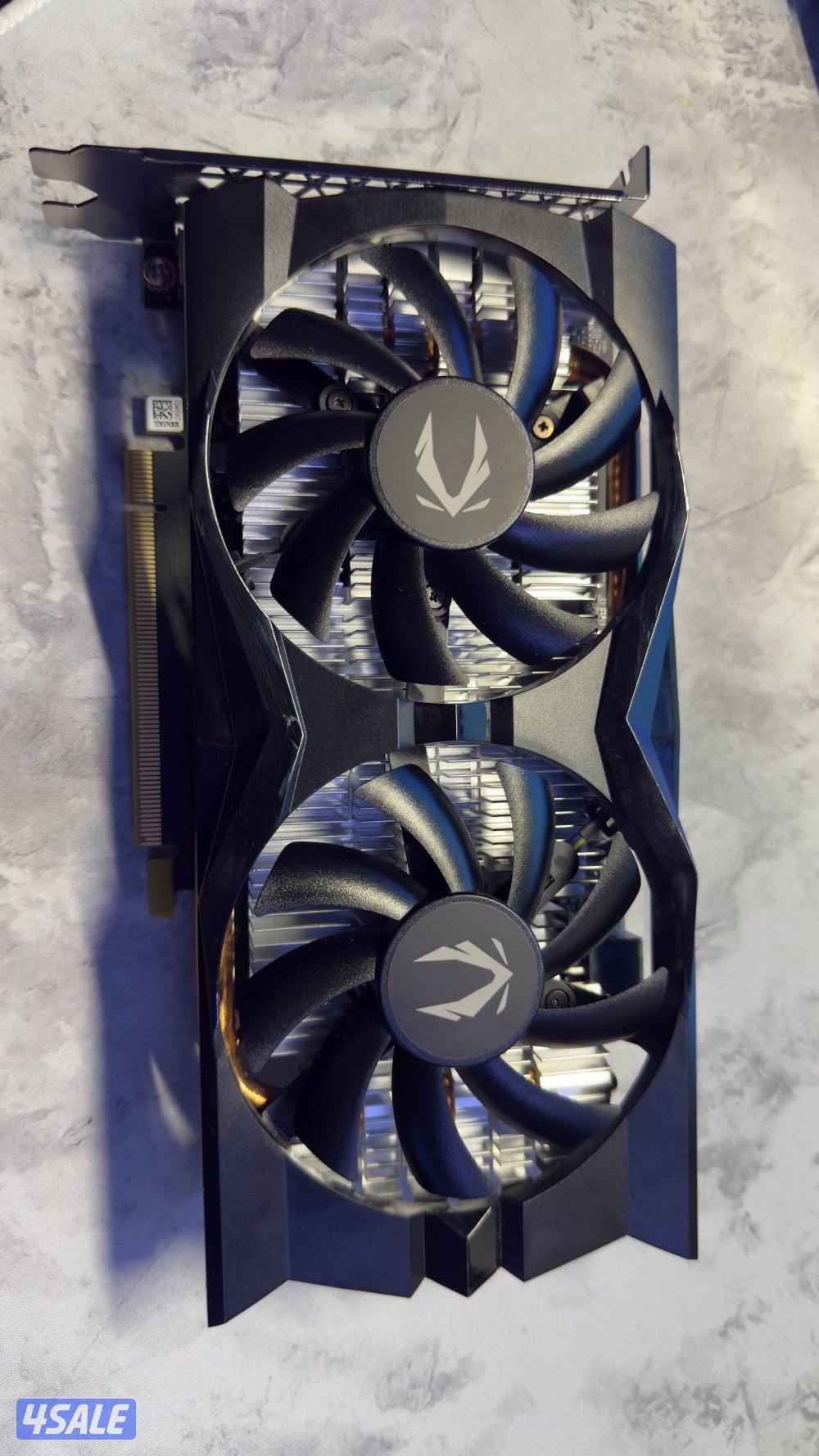 للبيع كرت شاشة بحالة ممتازة. كرتGTX 1650 4 GB GDDR6. الشركة ZOTAC.1