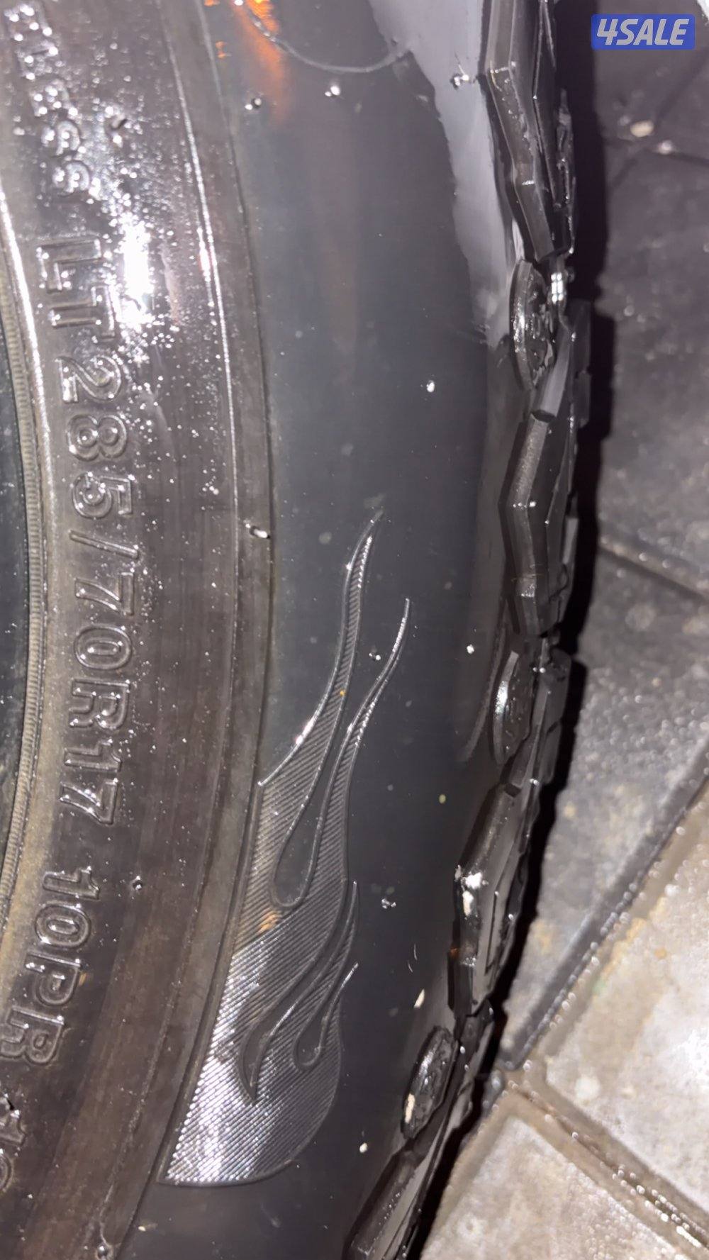 4 رنقات ميثود حجم 17 مع تواير حجريه0