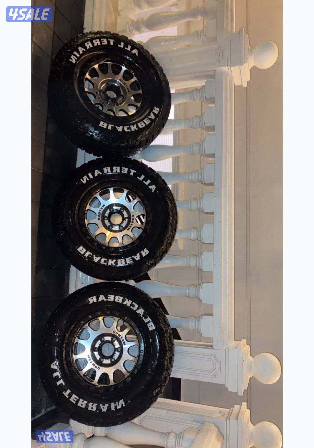 4 رنقات ميثود حجم 17 مع تواير حجريه1