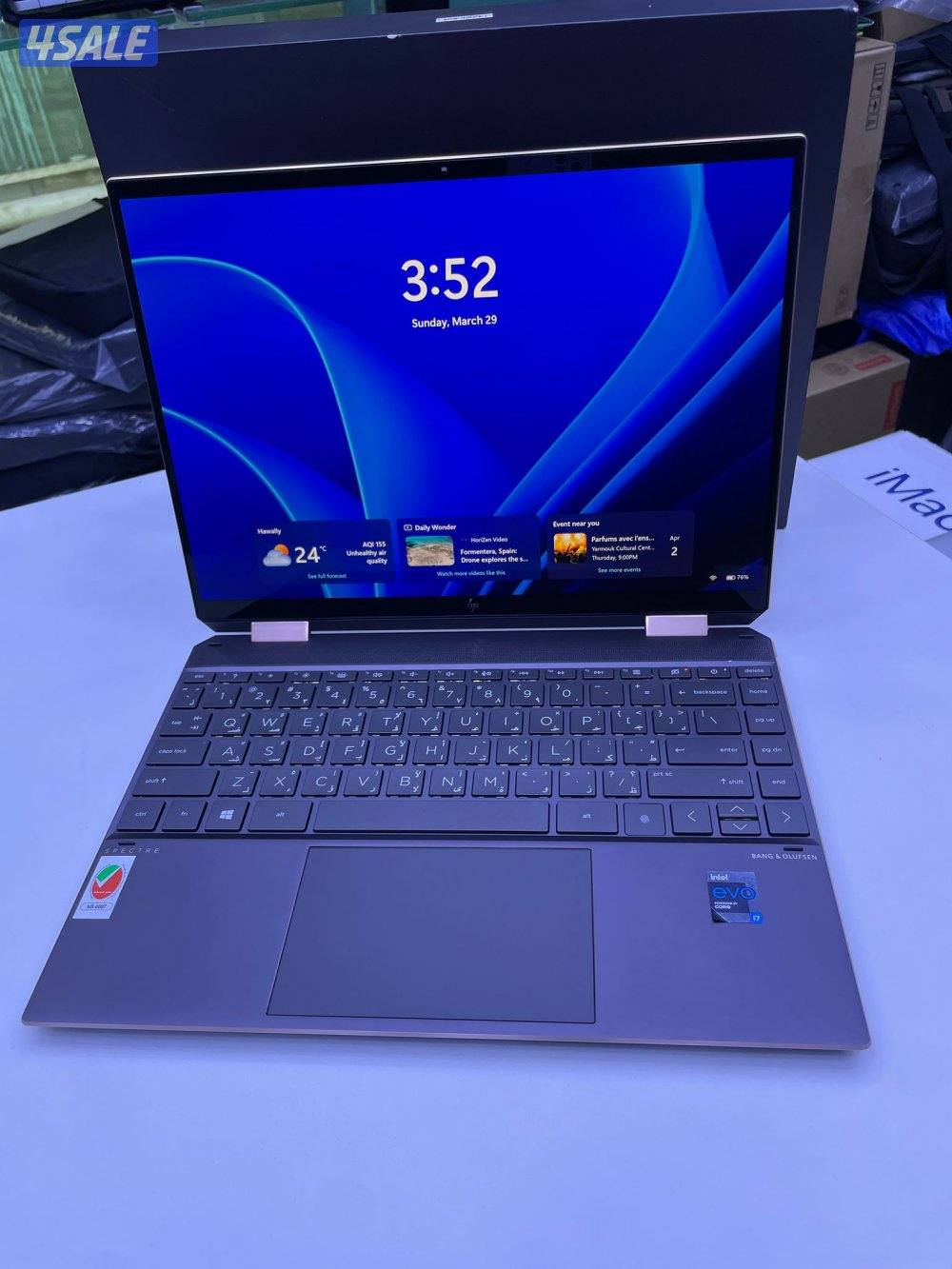 لابتوب تاتش 360 درجة HP Spectre x360 i72