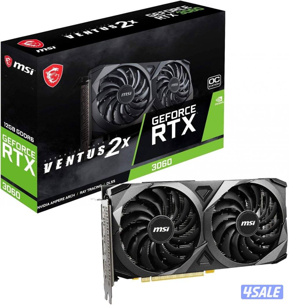 كرت شاشة RTX 3060 للبيع استعمال سنة نظيف0