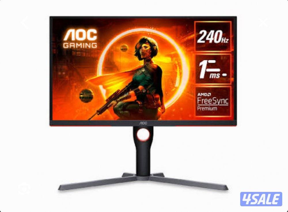 شاشة قيمنق AOC 240Hz، نظيفة، والسعر قابل للتفاوض 👍1