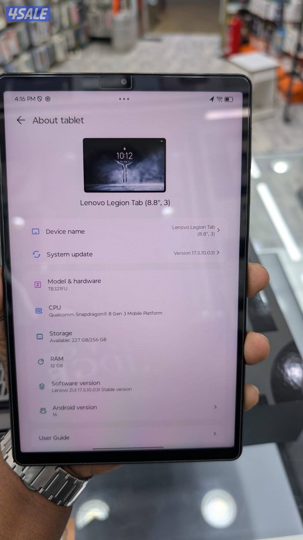 Lenovo legion tab 3rd generation7