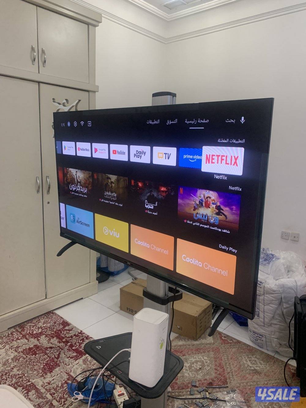للبيع تلفزيونات 55 و 43 بوصه سمارت 2026 توصيل 24 ساعه1