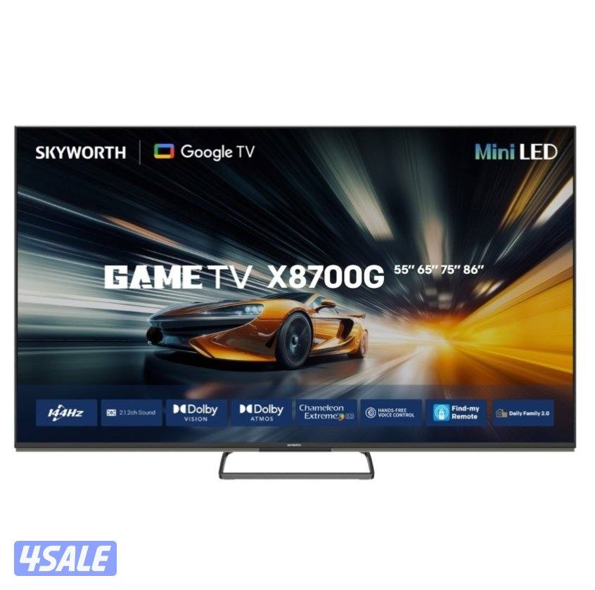 Skyworth 65-inch Mini LED UHD-4K Android TV - LED-75X8700G0