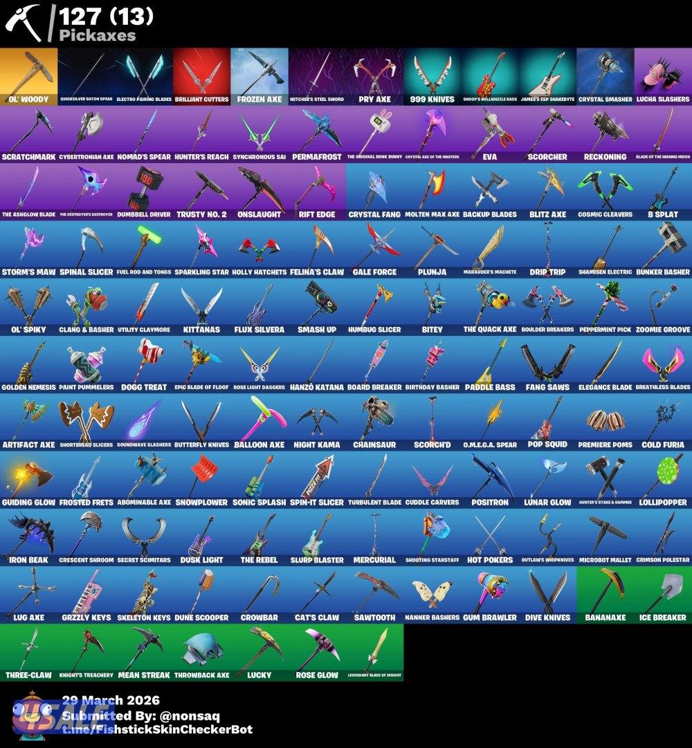 حساب فورت نايت نادر سيزون 3 ( 89 سكن )3