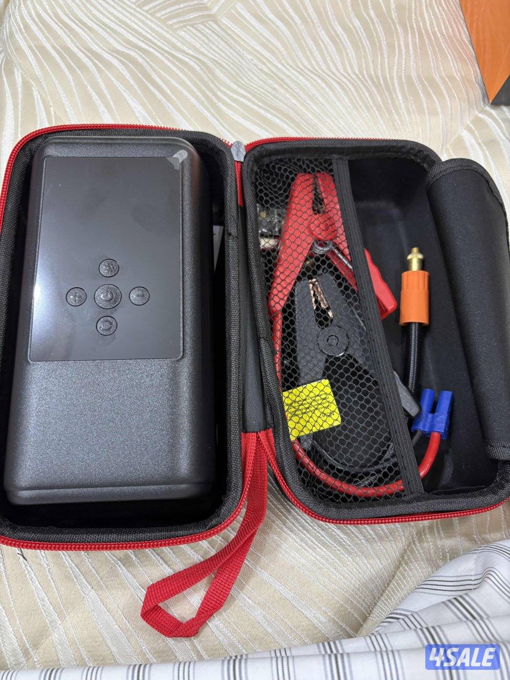 للبيع جهاز بطاريه اشتراك ومنفاخ وبور بنك0