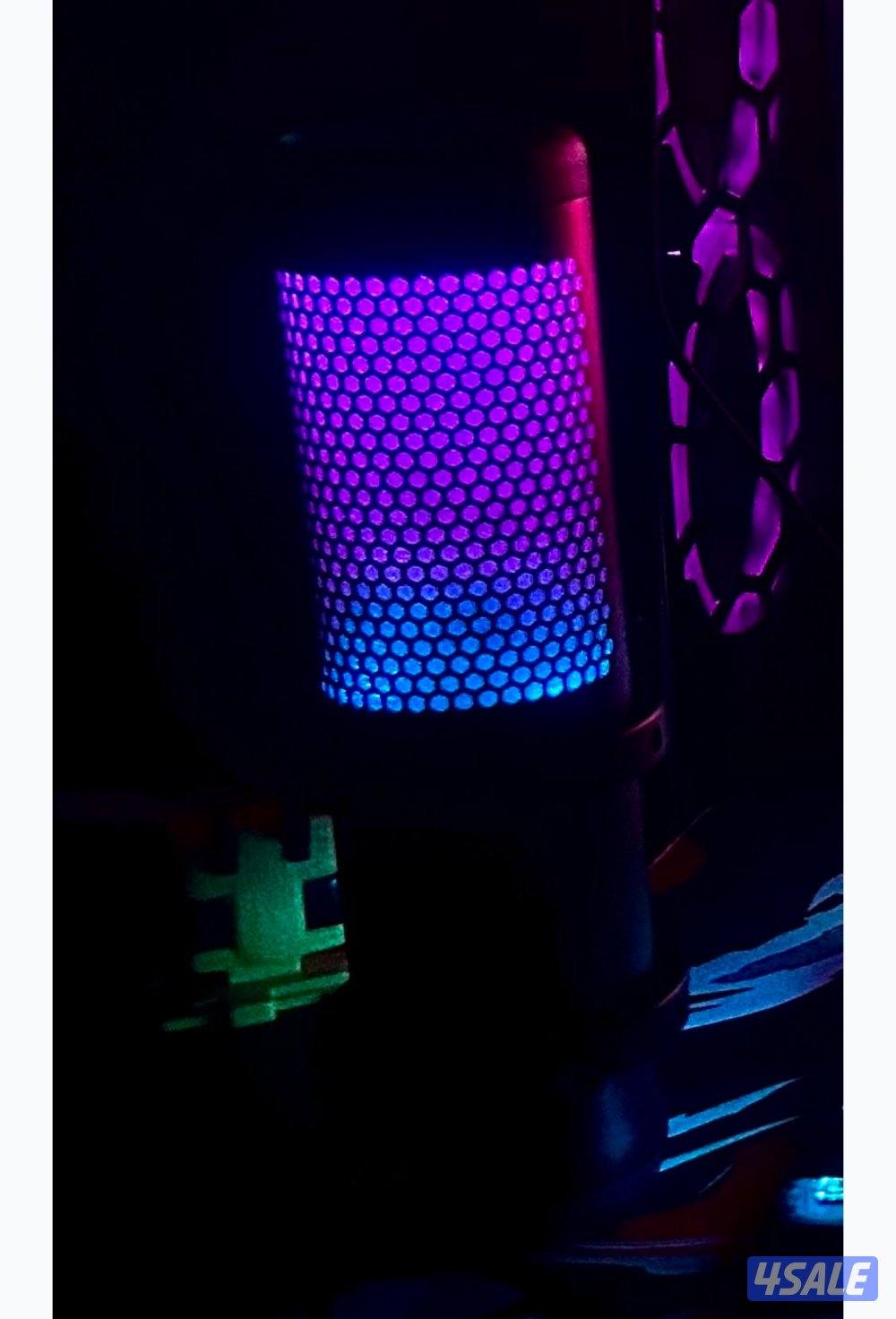 للبيع مايك هايبر اكس الاحترافي rgb hyper x3