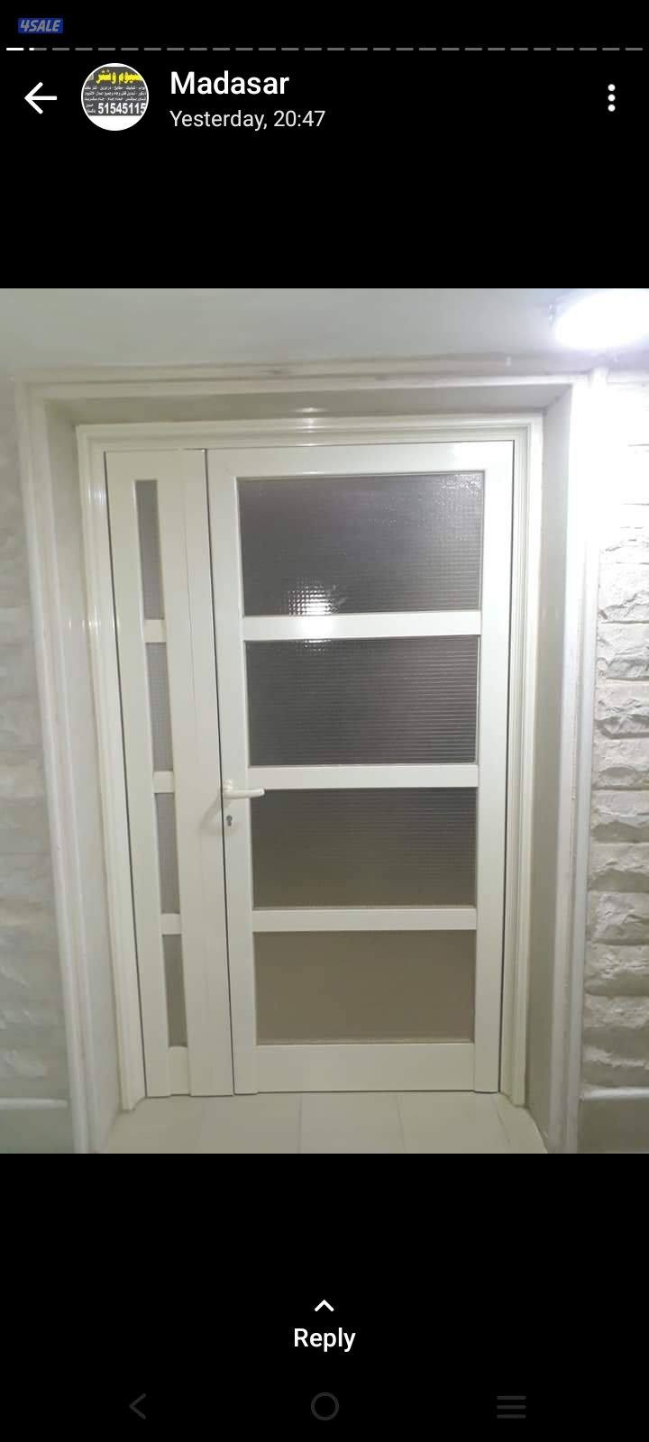make aluminium door kitchen window and Shatter and partition3