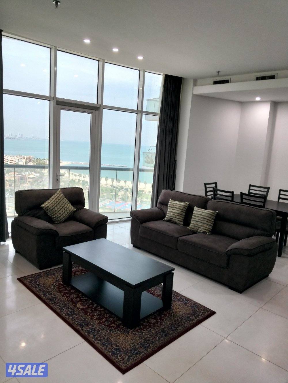 شقق للايجار صف اول شارع الخليج بجوار مارينا مول10