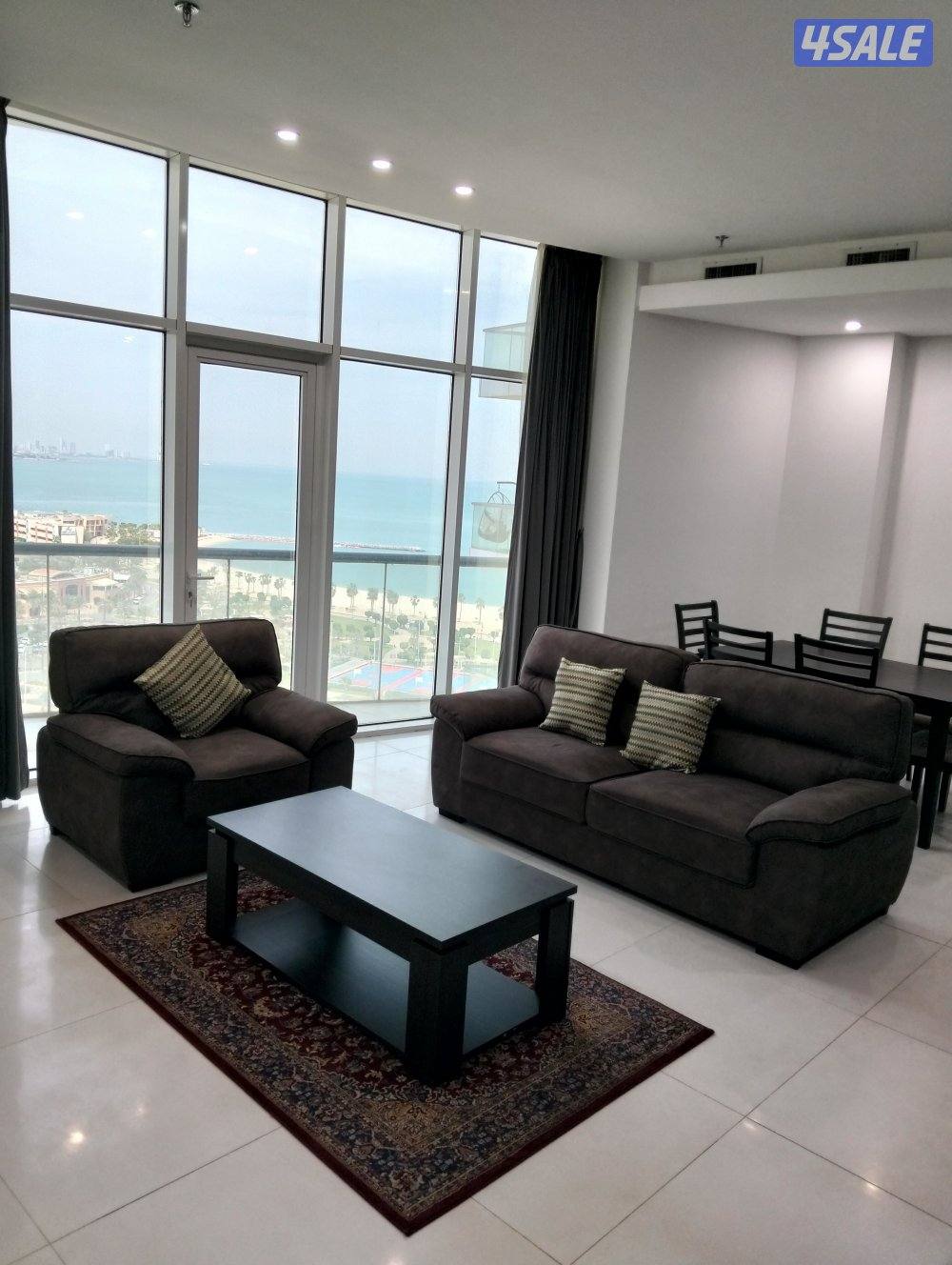 شقق للايجار صف اول شارع الخليج بجوار مارينا مول14