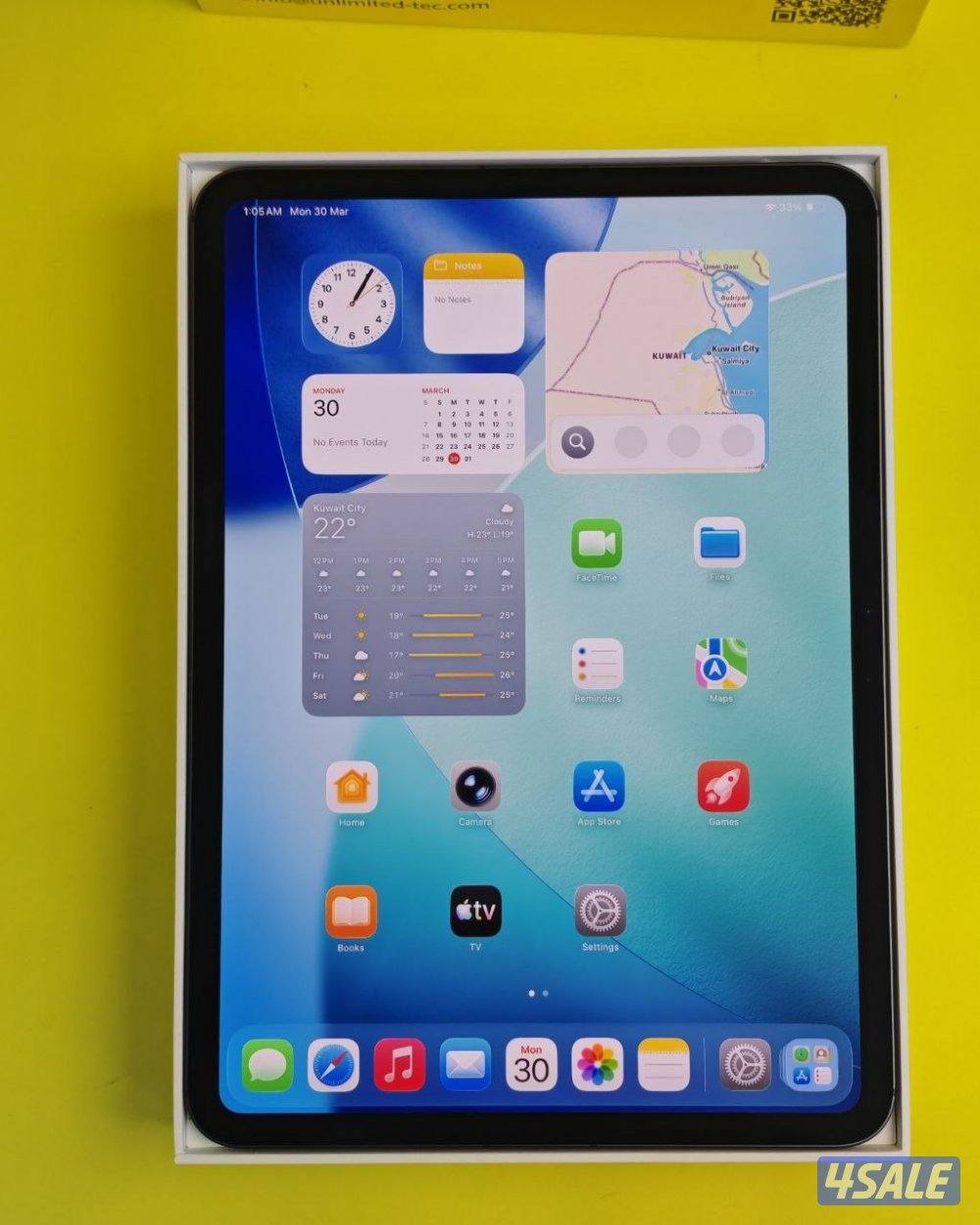 ايباد برو 11 انش الجيل الأحدث M5 – 256 جيجا – 5G مستعمل كالجديد -شريحة0