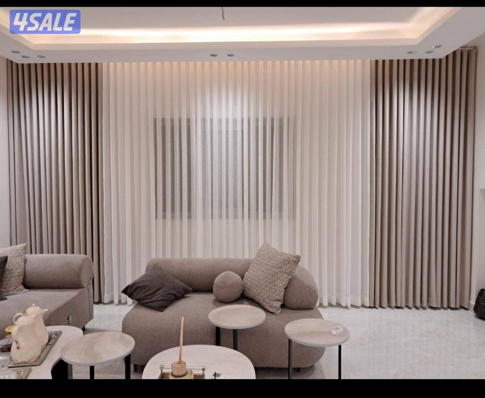 اتفصال ستائر مودرن ويفي سعر المتر 125