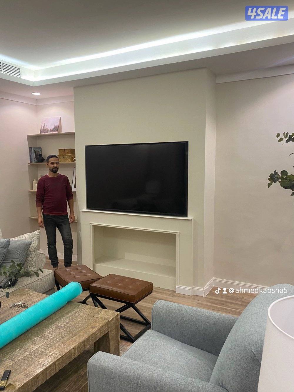 ديكورات بلازما ورق جدران لنن. حديث خلفيات طوفه 3D  جميع صيحات الديكور0