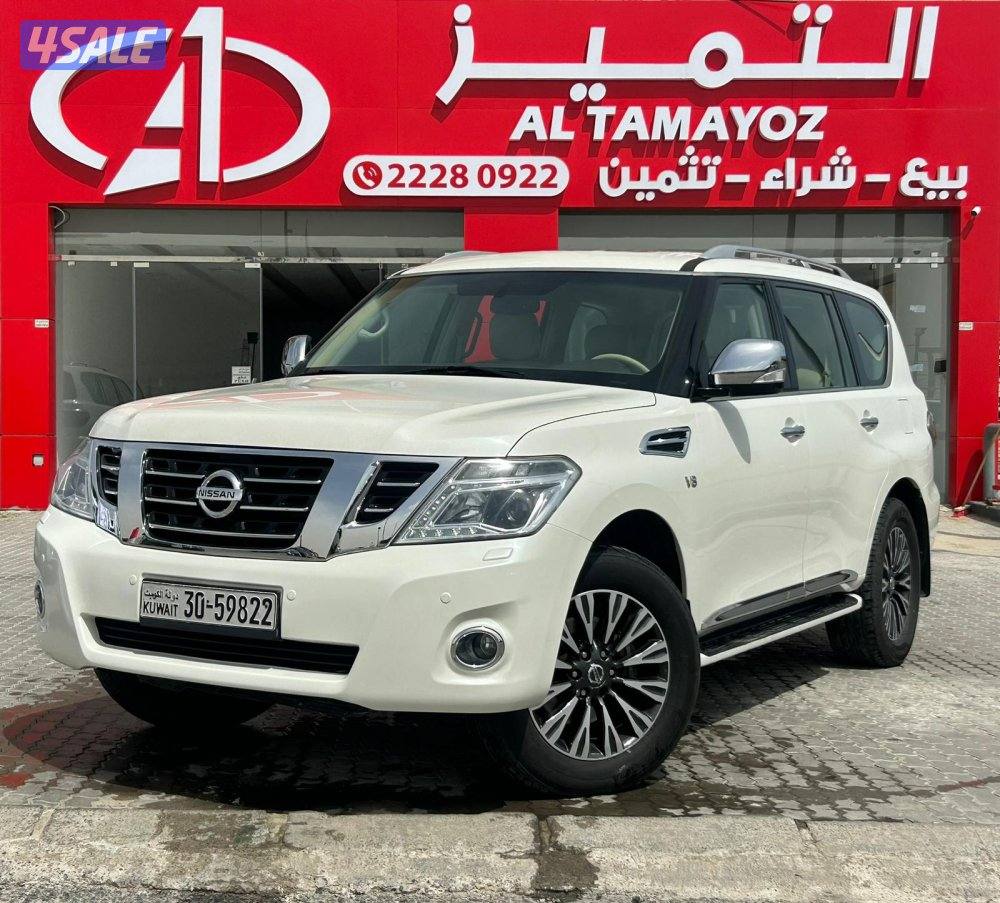 نيسان باترول بلاتنيوم.V8 موديل 2015 ماشى 244.000 k.m وارد البابطين .0