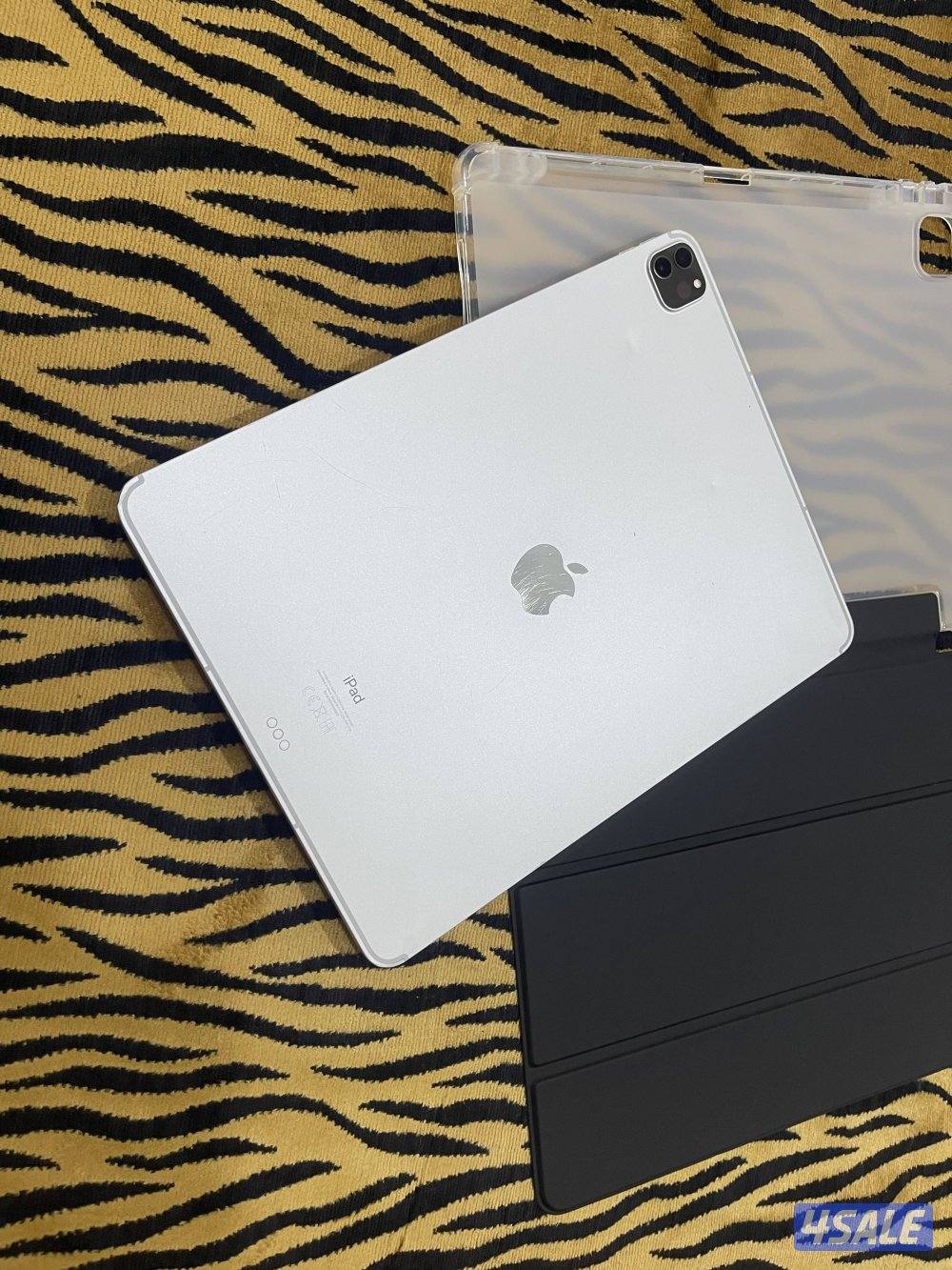 ايباد ابل برو 12.9 انش 256 قيقا خط شريحة الجيل الخامس امبدل حماية شاشة4
