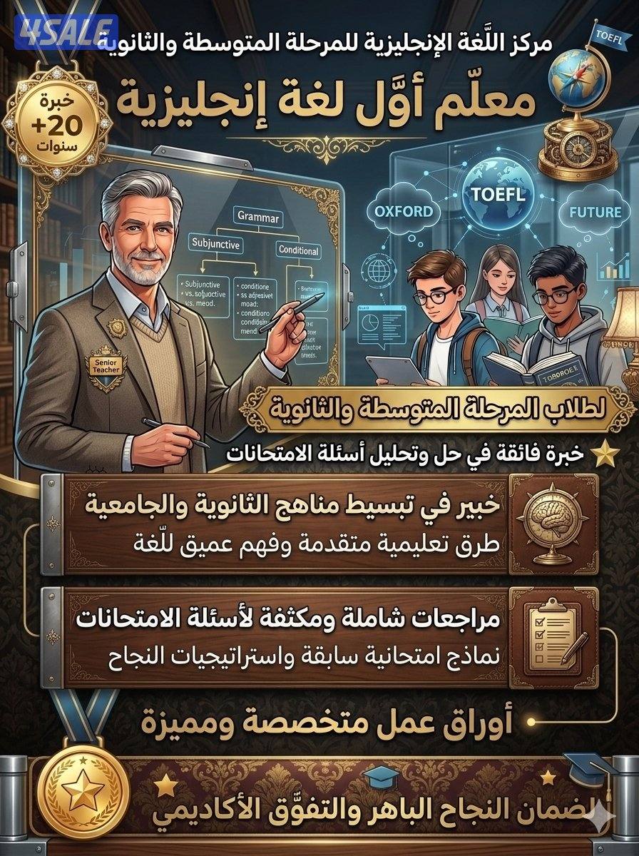 معلم أول اللغة الإنجليزية خبره في الامتحانات0