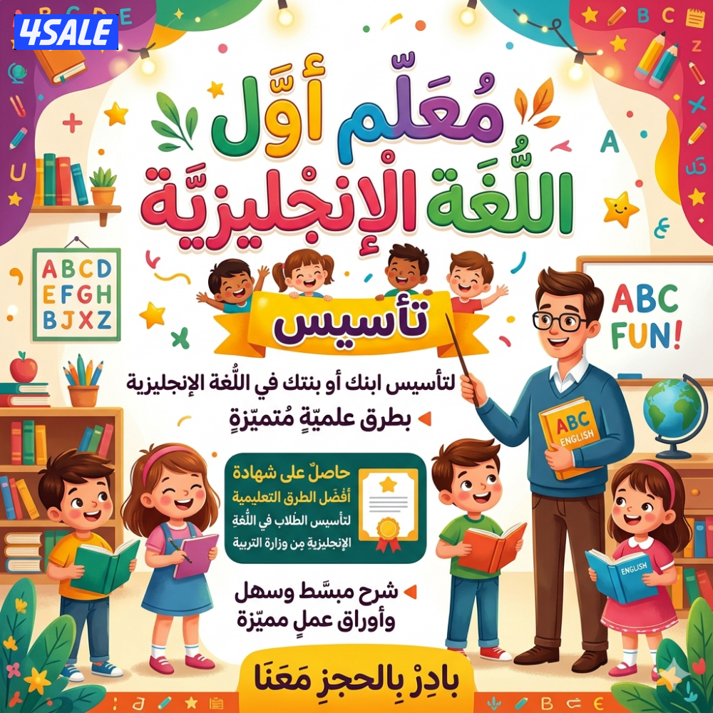 معلم أول اللغة الإنجليزية لتأسيس الطلاب1