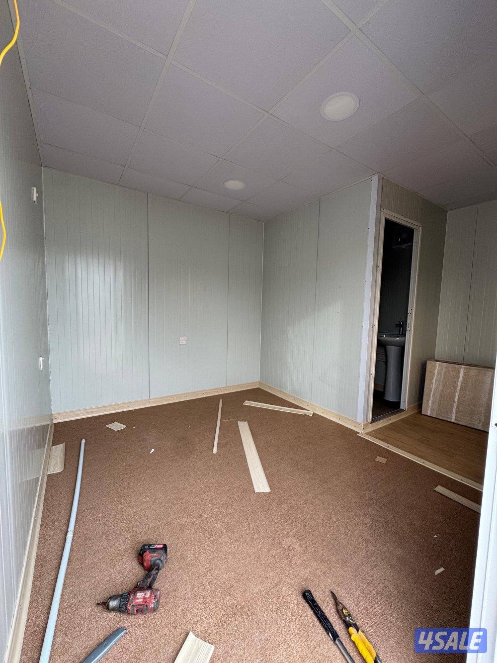 للبيع شاليه جاهز غرفه حمام مطبخ تحضيري تصنيع جديد2