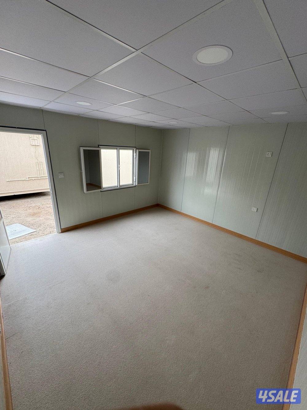 للبيع شاليه جاهز غرفه حمام مطبخ تحضيري تصنيع جديد مقاس 6 في 42