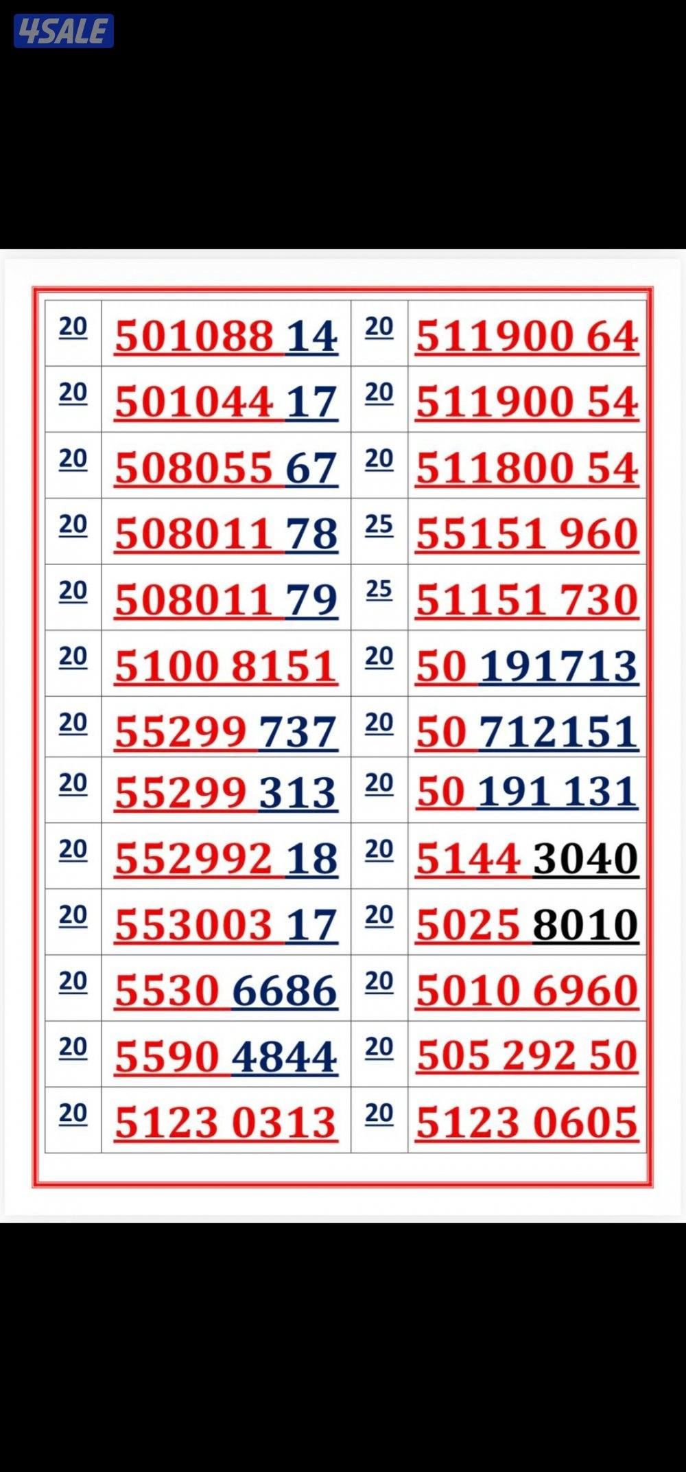 ارقامزمميزه زين اوريدو3