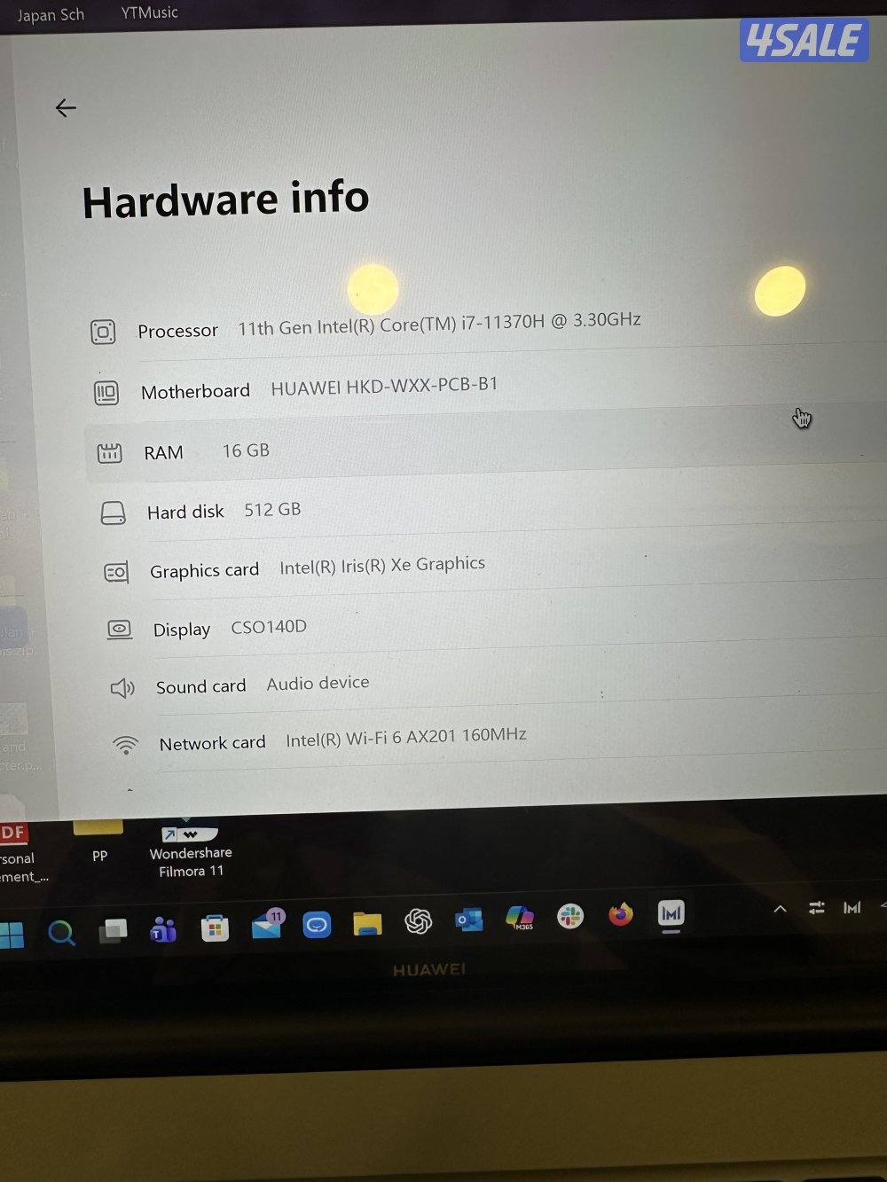 Huawei Matebook 14s 16GB RAM 512gb SSD5