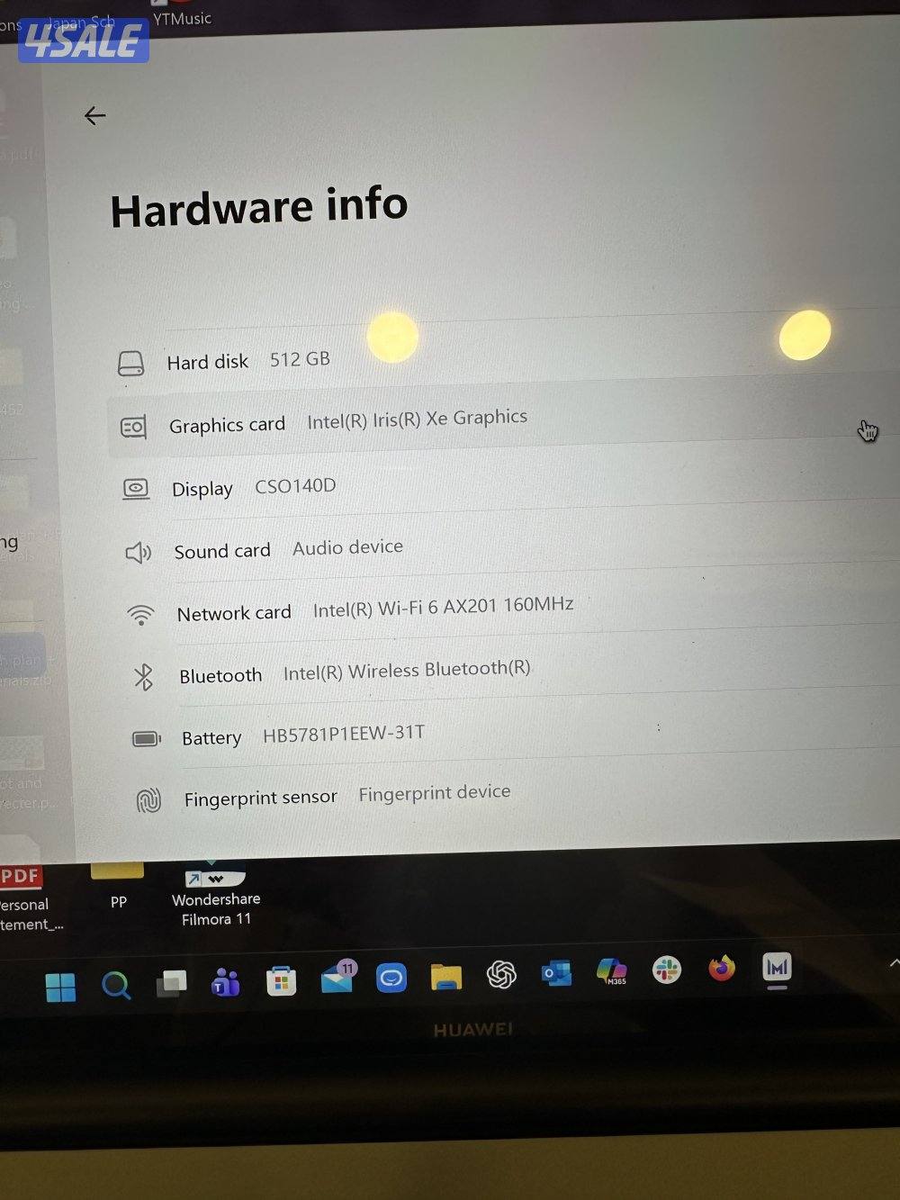Huawei Matebook 14s 16GB RAM 512gb SSD6