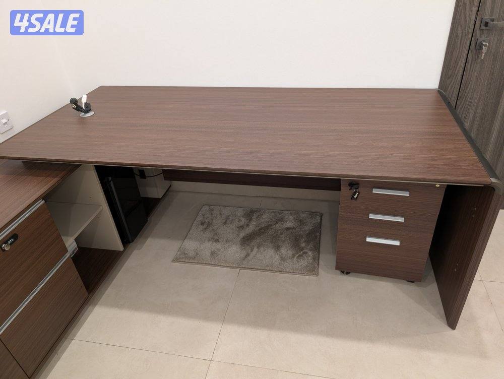 مكتب ميداس فاخر (220 cm) Gloomcode Office Desk, Midas Execuetive Desk3
