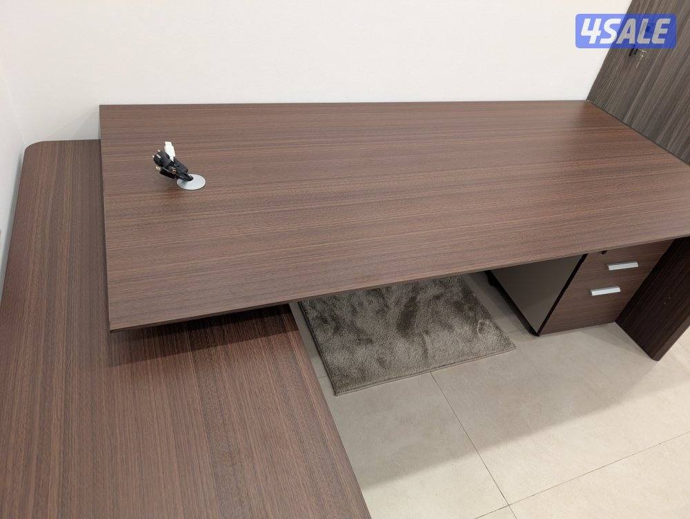 مكتب ميداس فاخر (220 cm) Gloomcode Office Desk, Midas Execuetive Desk4