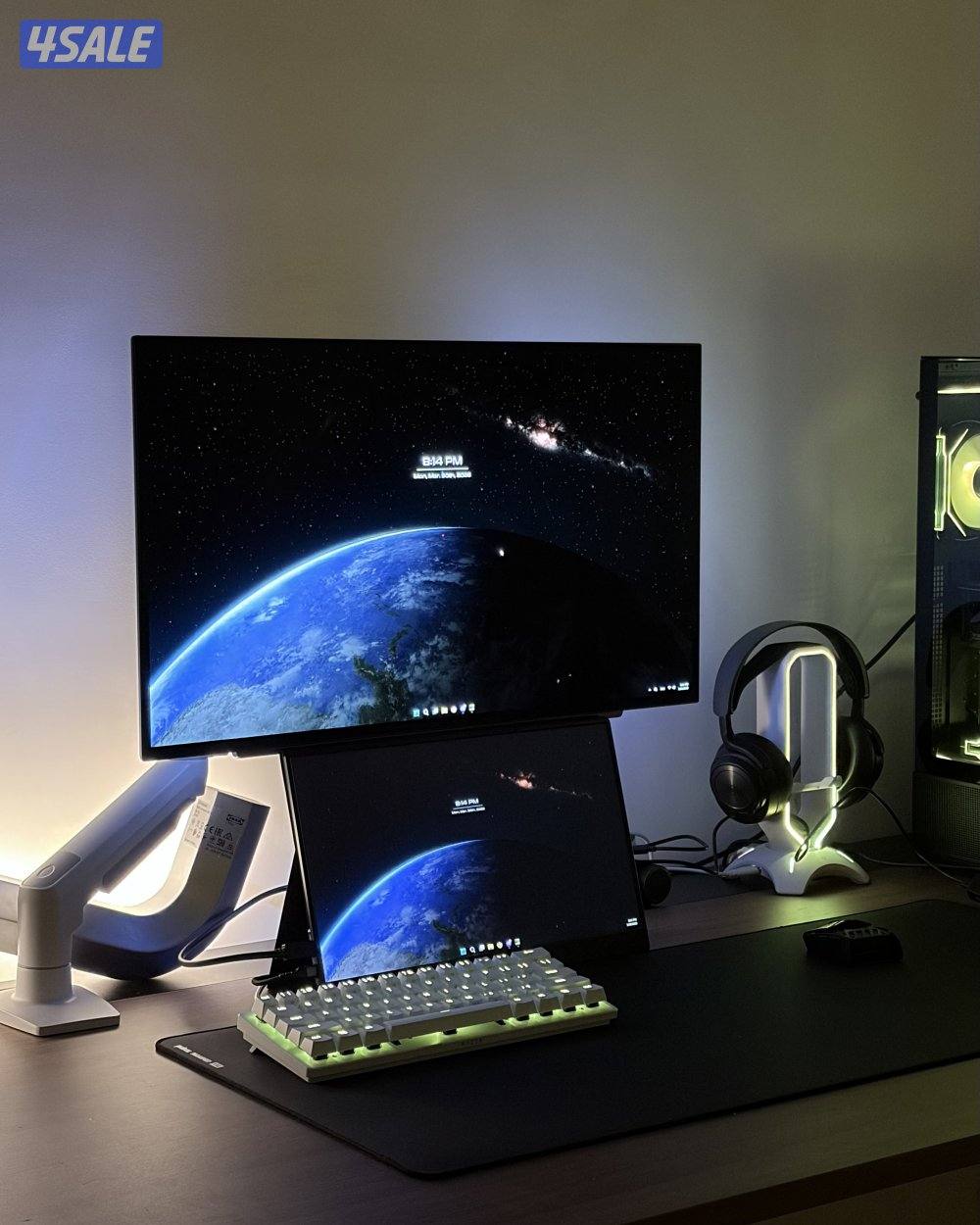 للبيع شاشة قيمنق LG OLED 27" 2K 240Hz0