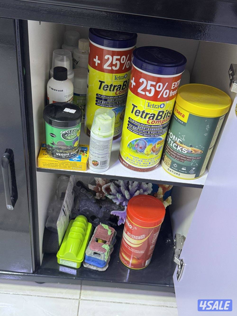 للبيع سمك مع الحوض او بدون الحوض مع ثلاث فلاتر وكامل اغراضه واتساب5