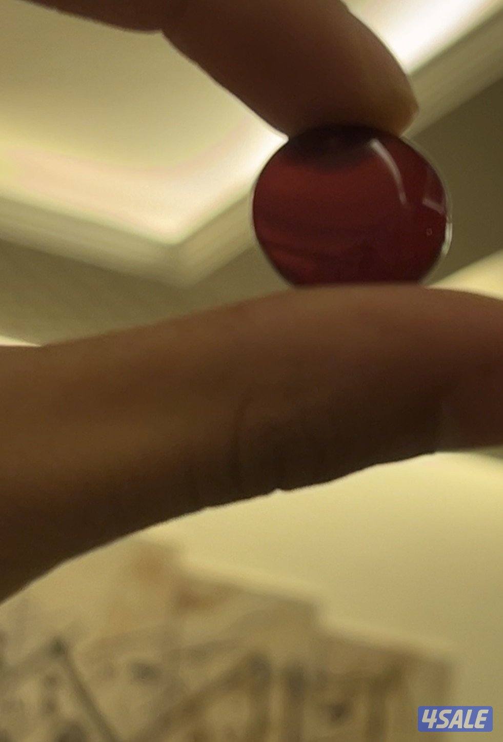 خاتم فضه حجر عقيق يماني كبدي و حجر عقيق يماني كبدي بدون خاتم0