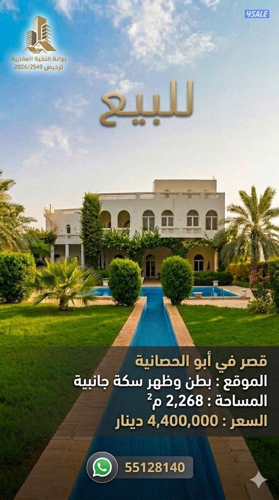 للبيع قصر ابو الحصانية0