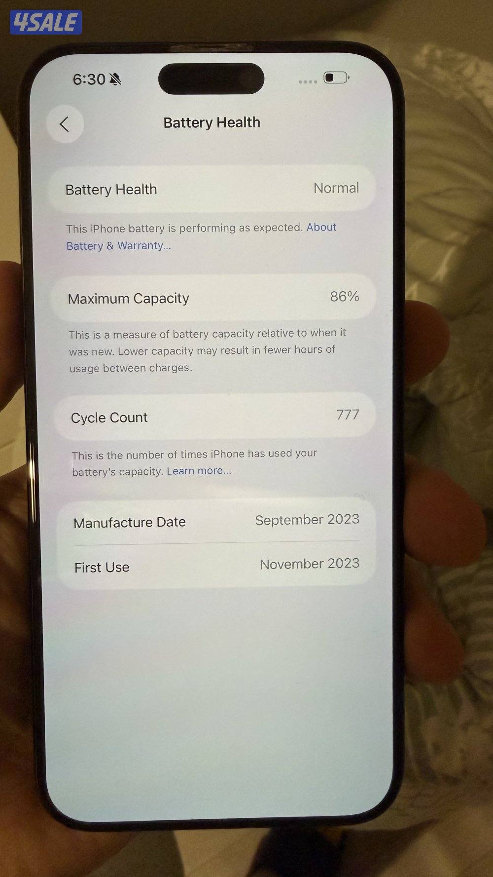 iPhone 15 Pro Max – 256GB Blue Titanium3