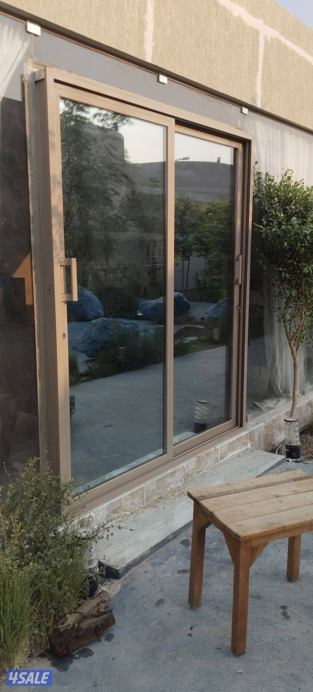 all aluminum work door window4