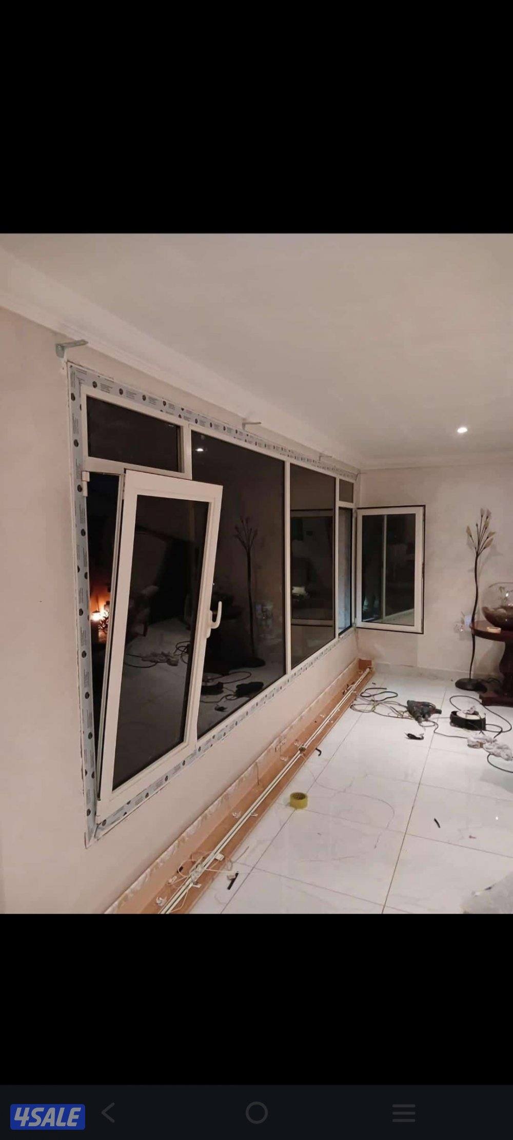 all aluminum work door window3