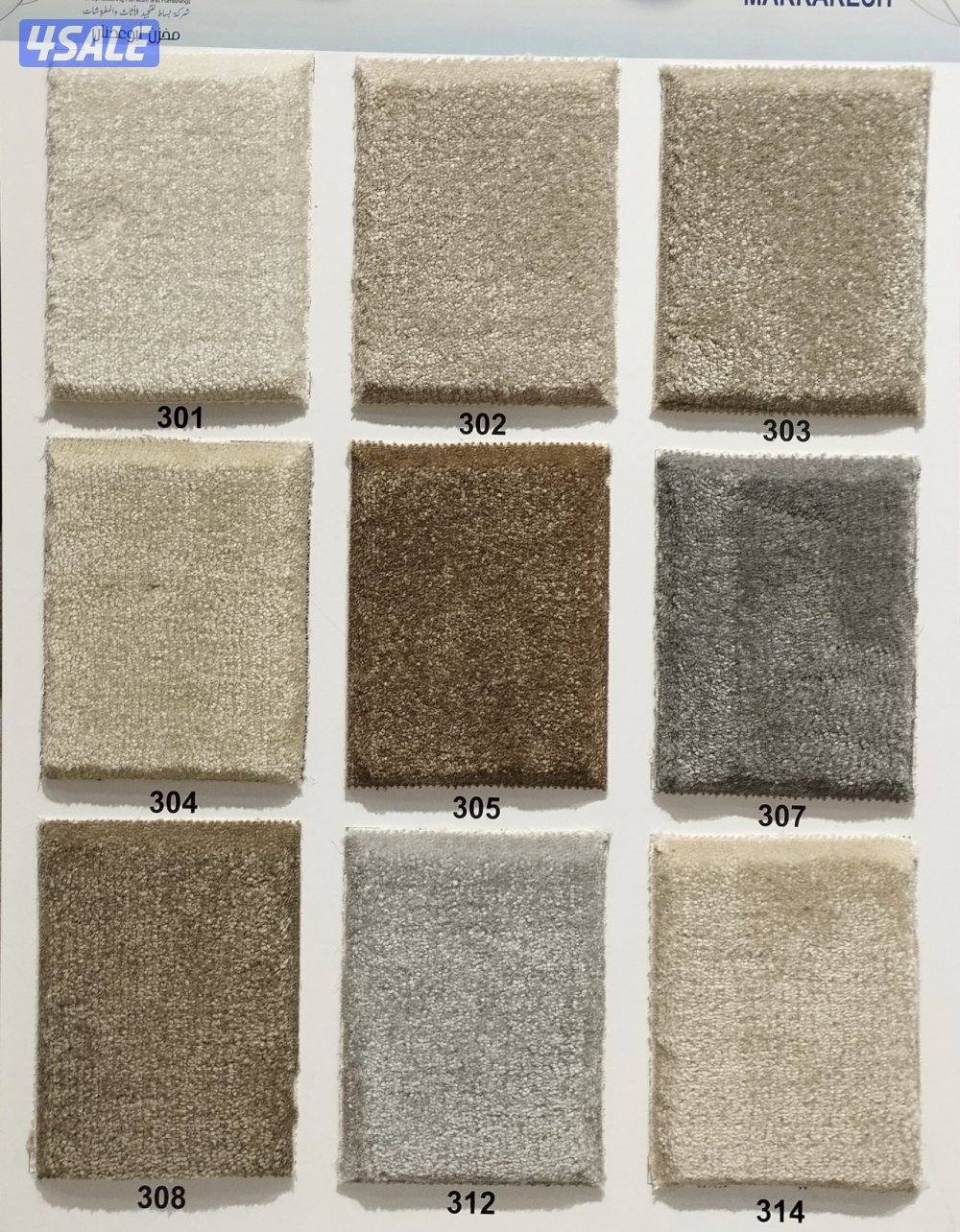 يوجد لدينا سجاد فندقي ومشجر وساده قص بالمتر حسب الطلب +نقشات حفر يدوي11