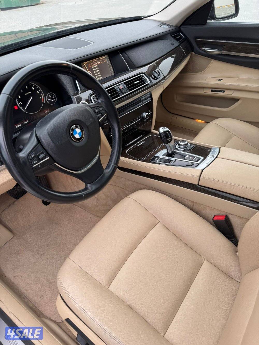 بي أم دبليو 740Li ٢٠١٤ الغانم عداد ٨٣ ألف شرط الفحص صبغ باب الدبه فقط5